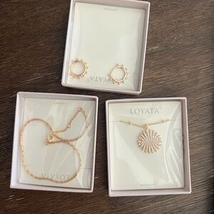 NEW LOYATA JEWLRY SET Earring Necklace and Bracelet